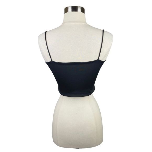 SHEIN Black Cut Out Strappy Crop Top - Size Small - Picture 4 of 5